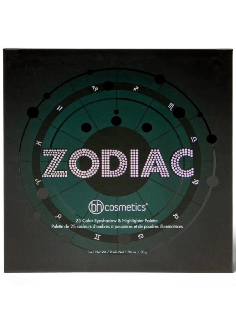 BH Cosmetics Zodiac 25 eyeshadow & highlighter makeup palette never used